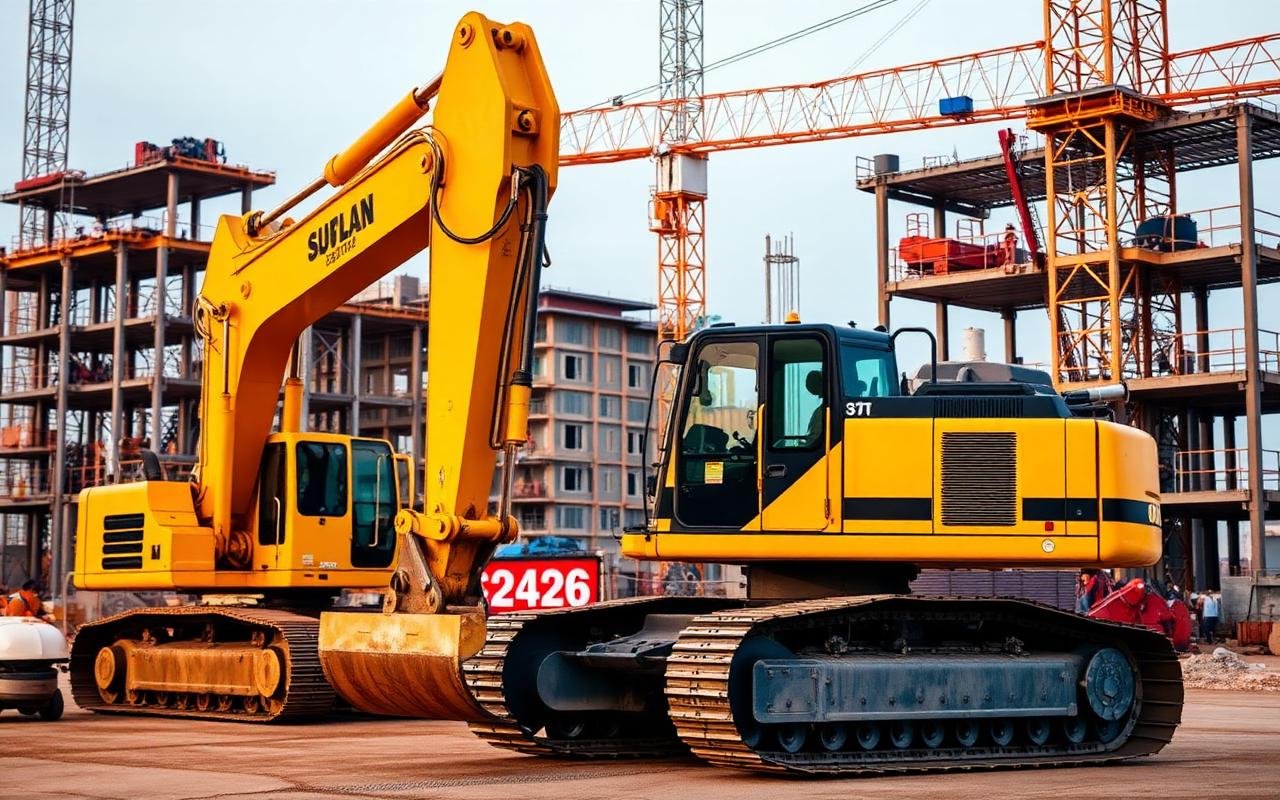 Excavadora y maquinaria pesada asegurada en Paraguay